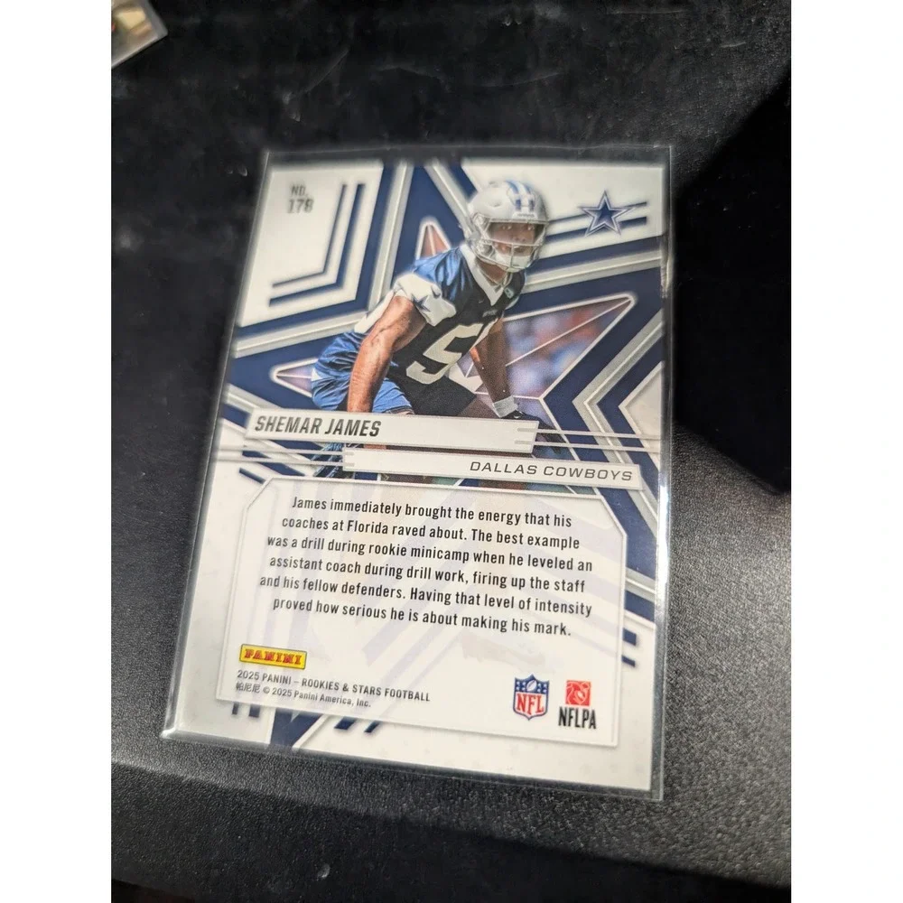 2025 Panini Rookies & Stars Shemar James RC Dallas Cowboys #178 Football Card